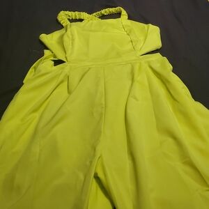 Lime Green Summer Romper